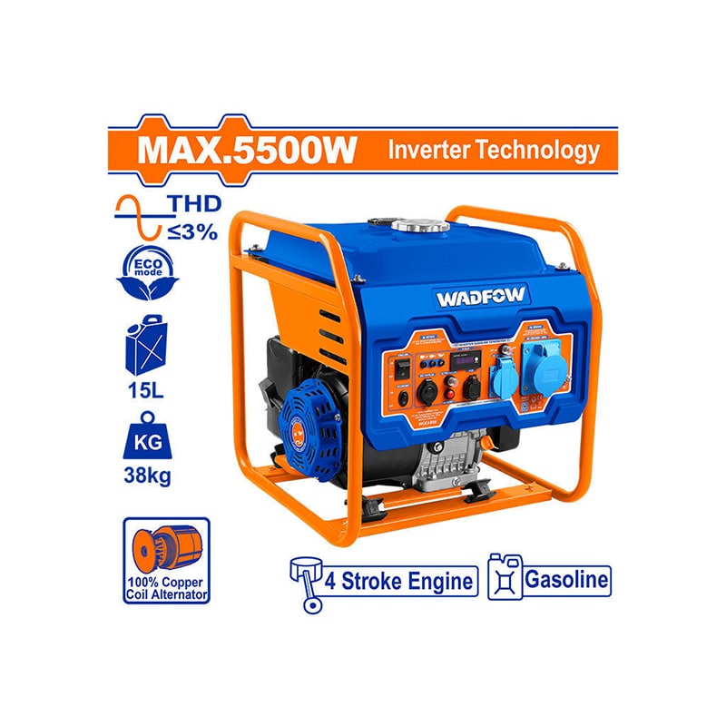 ელექტრო გენერატორი ბენზინის ძრავზე 5.5kW WADFOW WGEAB08