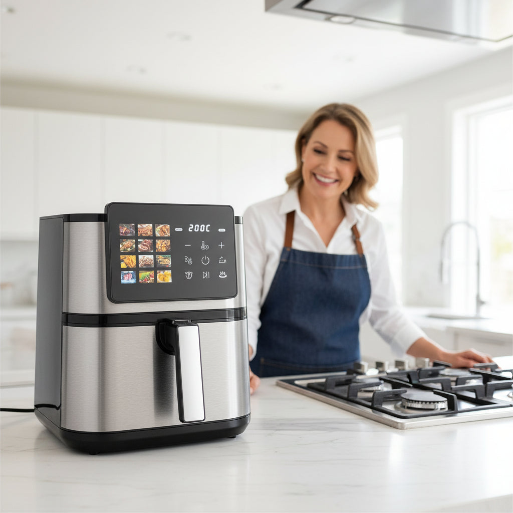 აეროგრილი 9ლ ზედა+ქვედა წვით Duvel DL-230