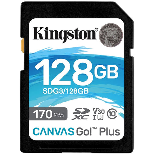 მეხსიერების ბარათი Kingston 128GB SDXC Canvas Go! Plus (SDG3/128GB)