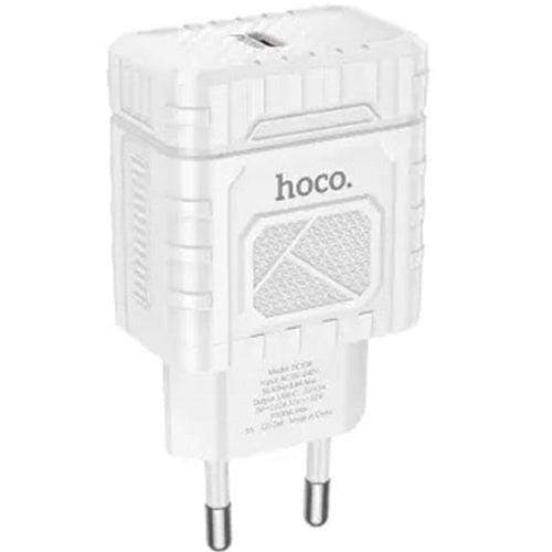 ადაპტერი Hoco DC108 Cool PD20W Single port charger Type-C White