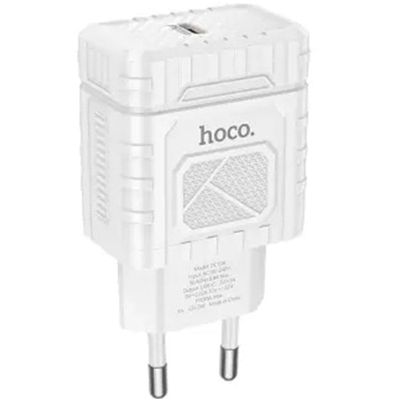ადაპტერი Hoco DC108 Cool PD20W Single port charger Type-C White