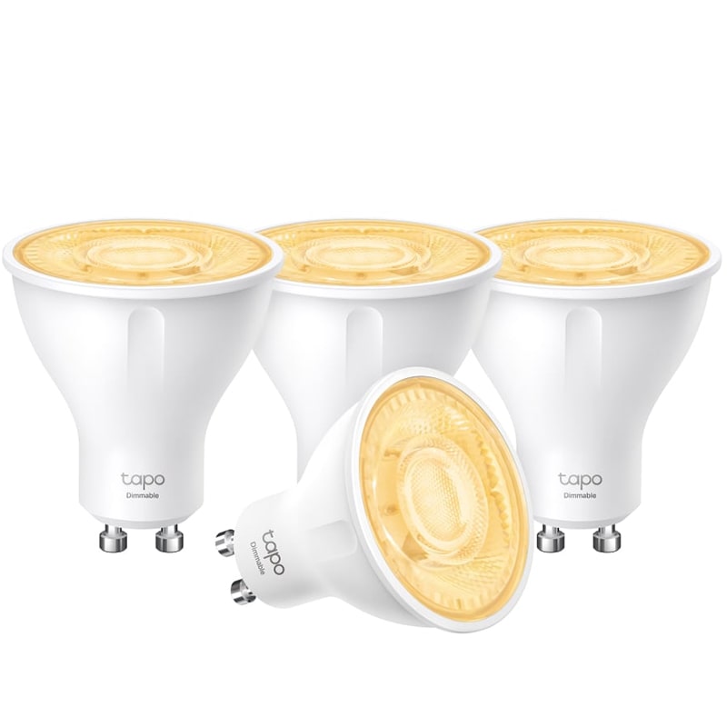 4 ცალი ჭკვიანი ნათურა TP-Link Tapo L610 Smart Wi-Fi Spotlight Dimmable