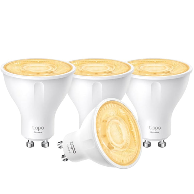 4 ცალი ჭკვიანი ნათურა TP-Link Tapo L610 Smart Wi-Fi Spotlight Dimmable