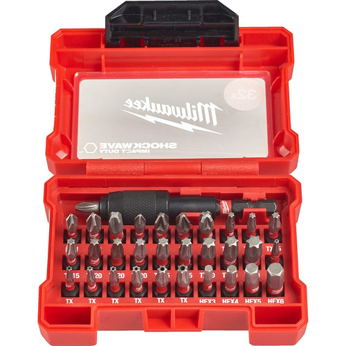 თავაკების ნაკრები (PH/PZ/TX/TX BO) 32ც MILWAUKEE 4932464240
