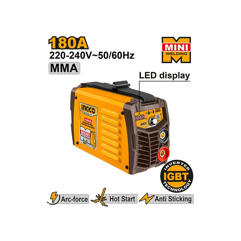 შედუღების აპარატი 180A (ლითონის) INGCO ING-MMA18058