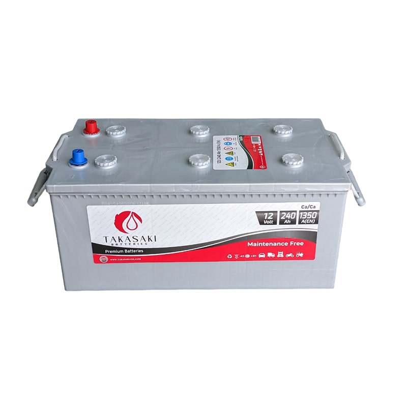 ავტომობილის აკუმულატორი 240ამპ TAKASAKI 12 V 240 AH 1350A / D6-MF