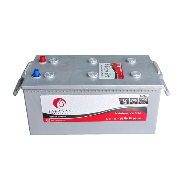 ავტომობილის აკუმულატორი 240ამპ TAKASAKI 12 V 240 AH 1350A / D6-MF