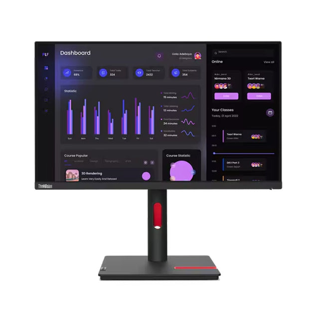 მონიტორი 23.8'' Lenovo ThinkVision T24i-30 (63CFMATXEU)