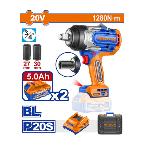 ელექტრო ქანჩის მოსახსნელი 20V WADFOW WCD1B128