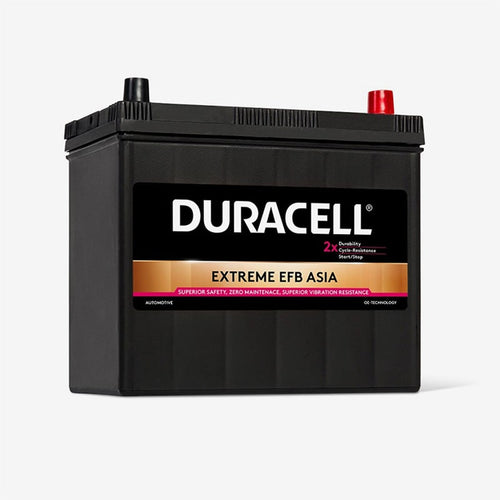 ავტომობილის აკუმულატორი 55ამპ Duracell DE55 EFB 55 Ah. B24L / NS60