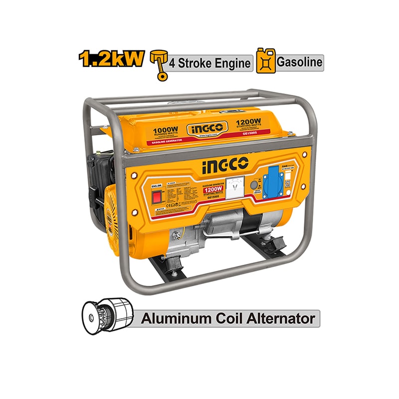 გენერატორი ბენზინის ძრავზე INGCO GE15005