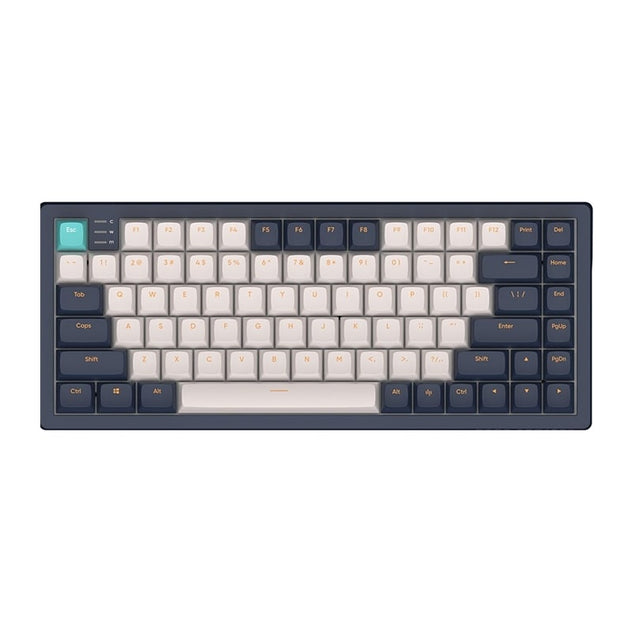 კლავიატურა Dark Project KD83A Ivory Navy Blue RGB ANSI Layout EN