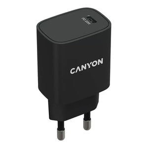 მობილურის დამტენი ადაპტერი Canyon 20W PD USB-C CNE-CHA20B02