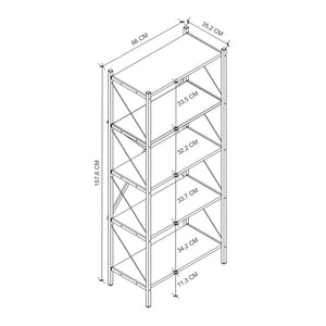 5 დონიანი თარო ფიჭვის ფაქტურით OEM 33 BFG150102