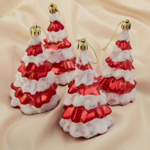 ნაძვის ხის მოსართავი ნაძვების 4 ცალიანი კომპლექტი OEM 4250