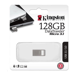 USB ფლეშ მეხსიერება Kingston DTMC3 Silver (128GB)