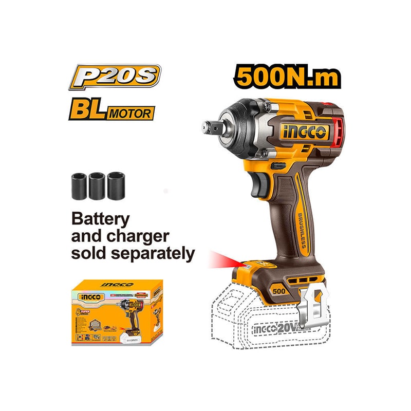 ელექტრო ქანჩის მოსახსნელი 20V INGCO CIWLI20501