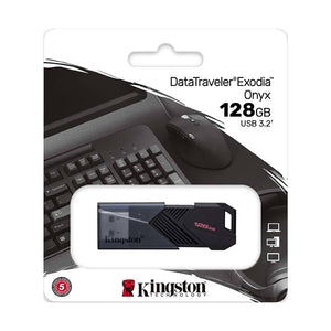 USB ფლეშ მეხსიერება Kingston 128GB DataTraveler Exodia Onyx USB Flash Drive (DTXON/128GB)