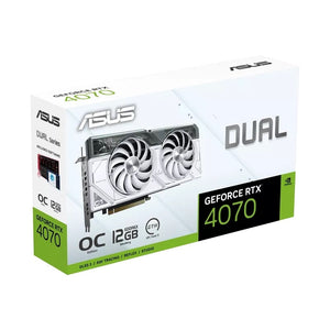 ვიდეო ბარათი ASUS Dual GeForce RTX 4070 White OC Edition 12GB GDDR6X (90YV0IZ4-M0NA00)