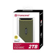 2TB გარე მყარი დისკი Transcend TS2TESD380C