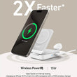 დამტენი: Anker MagGo Foldable 3-in-1 Wireless Charging Station Shell White