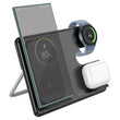 უსადენო დამტენი Hoco CQ2 Flash folding 3-in-1 wireless fast charger (SAM Watch)