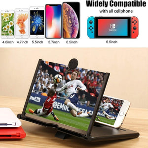 მობილურის 3D HD გამოსახულების გამადიდებელი Mobile Phone Video Amplifier