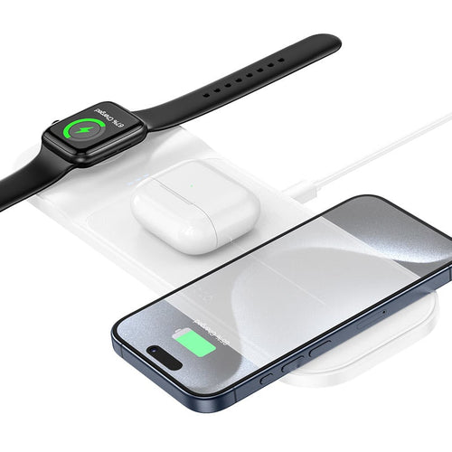 უსადენო დამტენი Hoco CQ5 Step 3-in-1 wireless fast charger