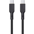 USB კაბელი Aukey CB-KCC101 Nylon Braided 100W Silicone PD Charge Cable 1M - Black