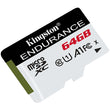 მეხსიერების ბარათი Kingston 64GB High Endurance microSDHC (SDCE/64GB)