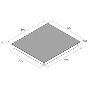 ჩასაშენებელი ქურის ზედაპირი AIRFORCE Built-In Pop 60 Induction Hob PCPOP60003