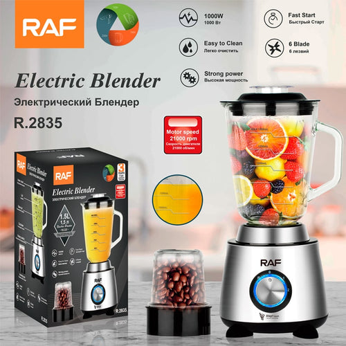 ბლენდერი საფქვავით 1000W RAF R.2835
