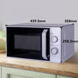 მიკროტალღური ღუმელი 23ლ Uakeen 800W White