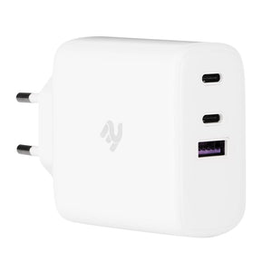 მობილურის დამტენი ადაპტერი 2E-WC3USB65W-W