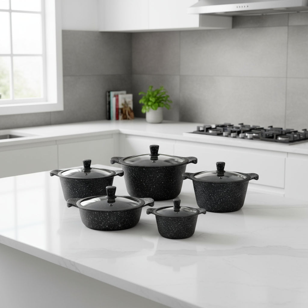 გრანიტის ქვაბების ნაკრები Shaffer