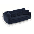 გასაშლელი დივანი სათავსოთი Galloway Dark Blue 195x98x90 სმ