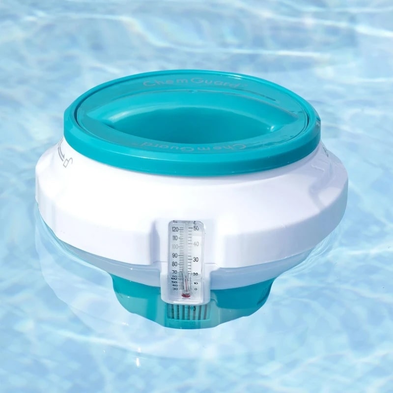 აუზის გასაწმენდი ქლორის ფირფიტების ტივტივა თერმომეტრით Bestway 58701