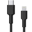 USB კაბელი Aukey CB-CL5 MFI Braided Nylon USB-C to Lightning Cable 1.2m