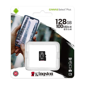 მეხსიერების ბარათი Kingston 128GB Canvas Select Plus (SDCS2/128GB)