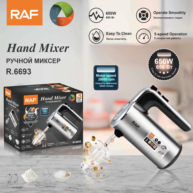 5 სიჩქარიანი ხელის მიქსერი Raf R.6693