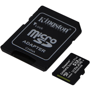 მეხსიერების ბარათი Kingston 512GB Canvas Select Plus microSDXC Card (SDCS2/512GB)