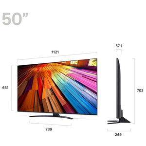 Smart AI 4K ტელევიზორი LG 50UT81006LA.AMCN 50 inch (127 სმ)