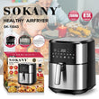 აეროგრილი 8.5ლ Sokany SK-10043