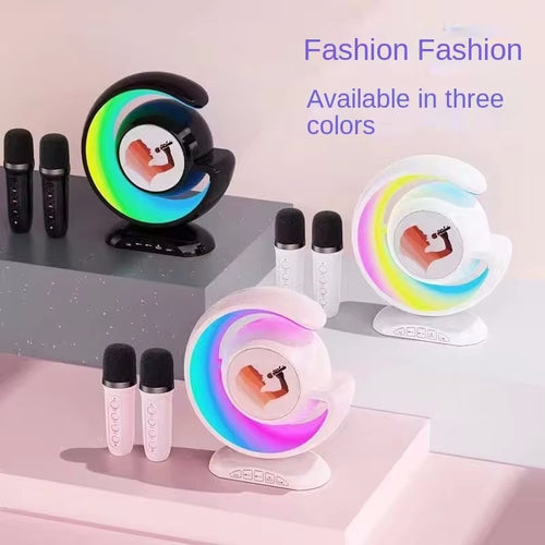 მინი Bluetooth დინამიკი RGB ფერებით და 2 მიკროფონით OEM YS-110