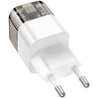 დამტენი Hoco C131A ორმაგი პორტით USB-Type-C, USB--A