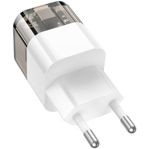 დამტენი Hoco C131A ორმაგი პორტით USB-Type-C, USB--A