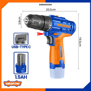 ელექტრო ხრახნდამჭერი 12V WADFOW WCDS520