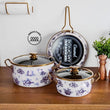 ემალის ქვაბების ნაკრები Bonera 4PCS Enamel-Granit