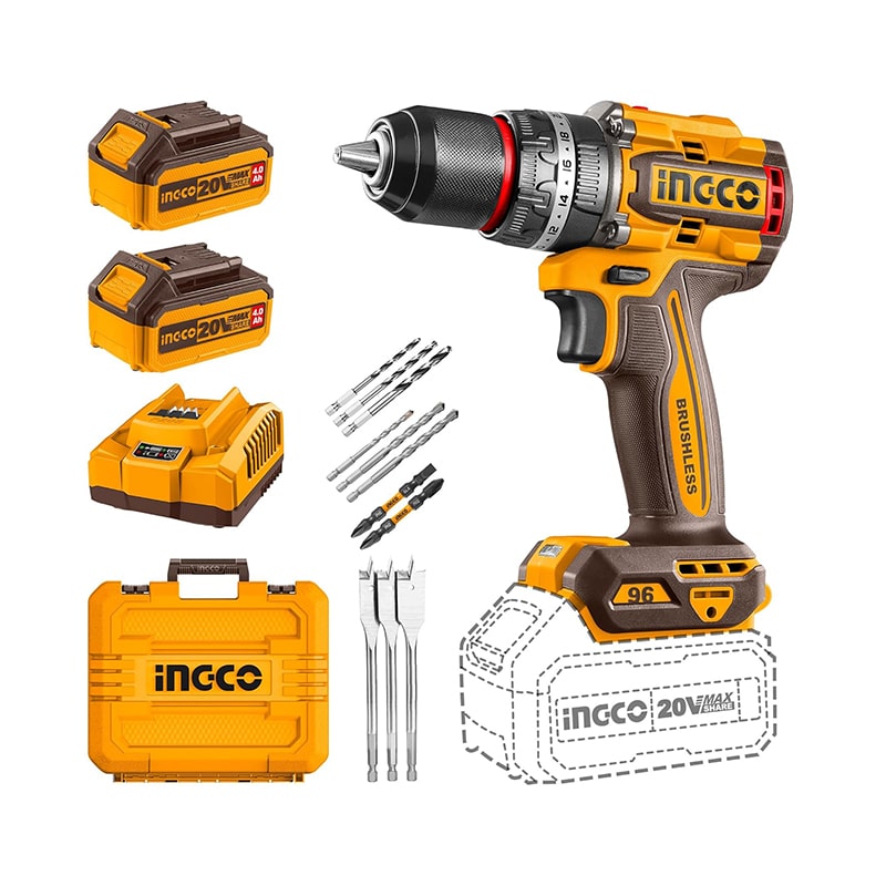 ელექტრო ხრახნდამჭერი ჩაქუჩით 20V INGCO CIDLI20968