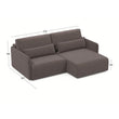 კუთხის გასაშლელი დივანი Athenry Cappuccino 213x167x86 სმ